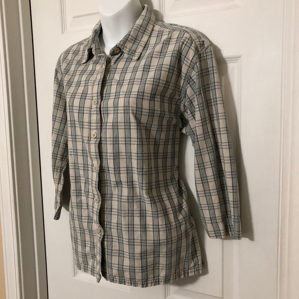 Northern Reflections Button Down Plaid Medium - image 2